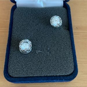 Montana Silversmiths Crystal Barbed Wire Studs